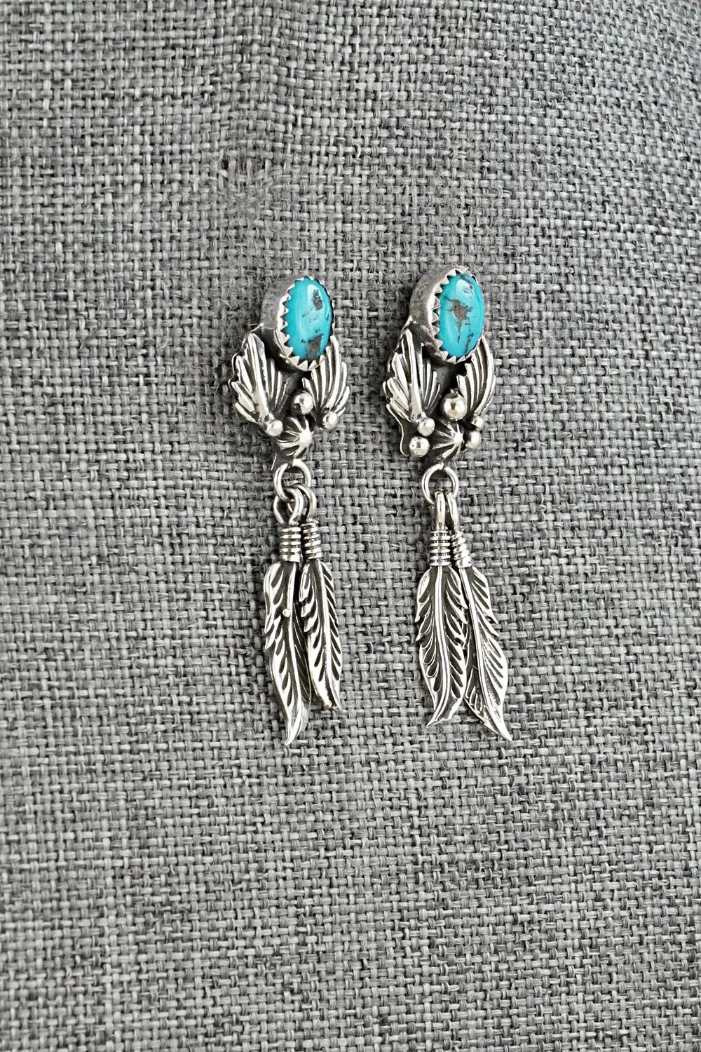 Turquoise & Sterling Silver Earrings - Marie Bahe