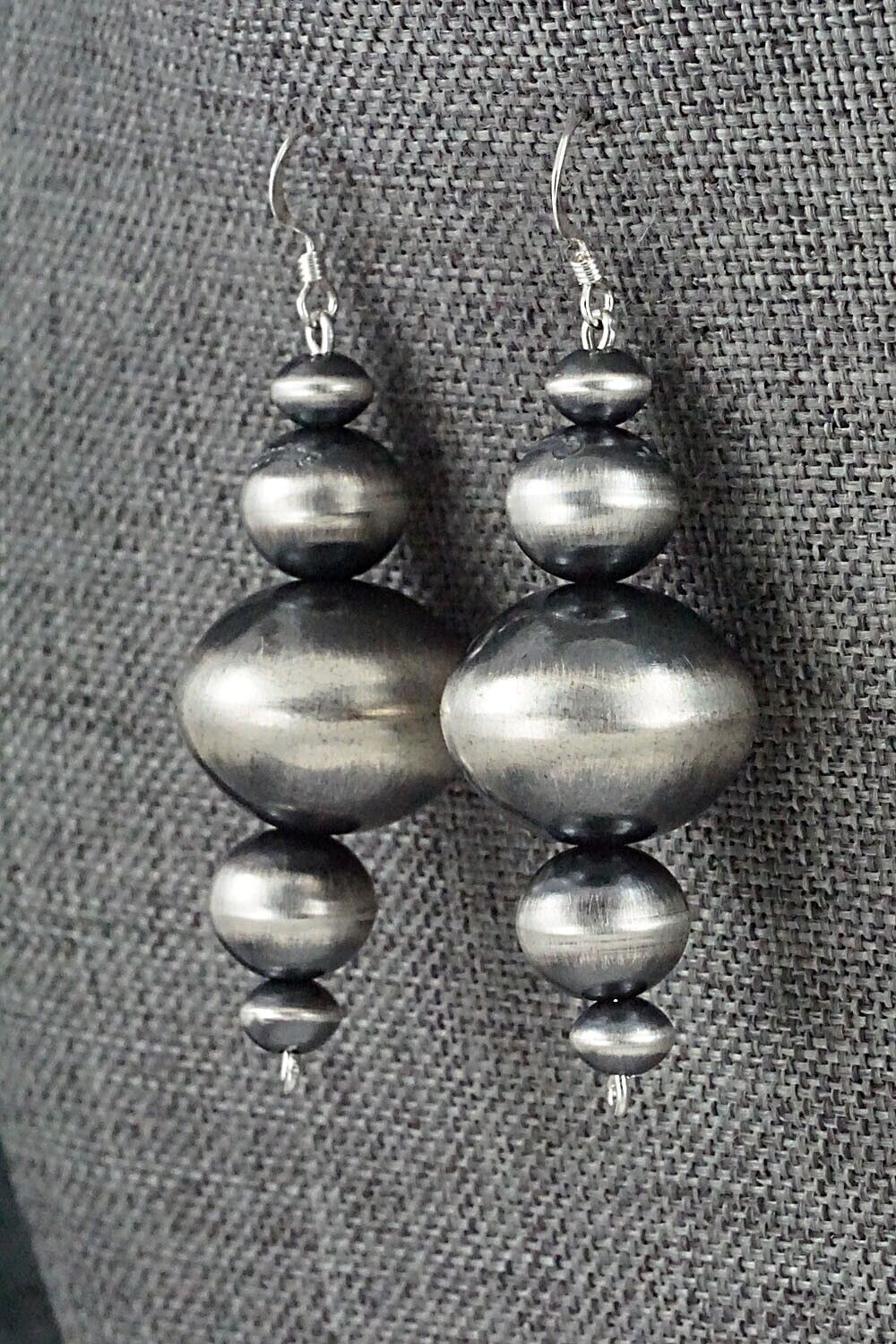 Sterling Silver Navajo Pearl Earrings - Tonisha Haley