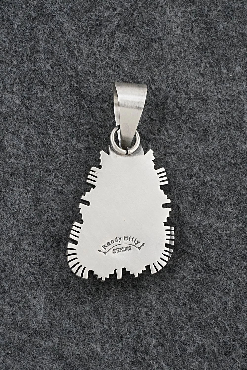 Turquoise & Sterling Silver Pendant - Randy Billy