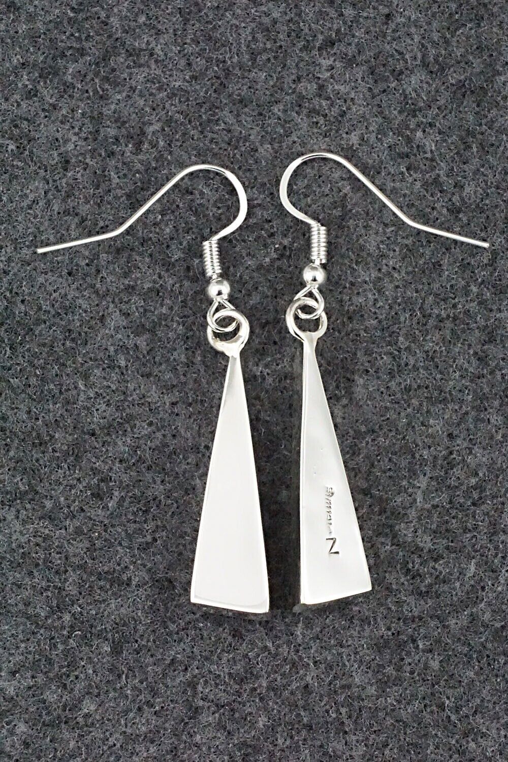 Turquoise, White Buffalo & Sterling Silver Inlay Earrings - Marilyn Yazzie