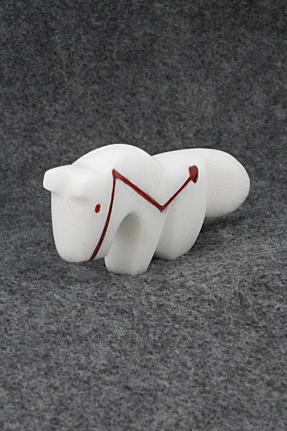 Horse Zuni Fetish Carving - Kenric Laiwakete
