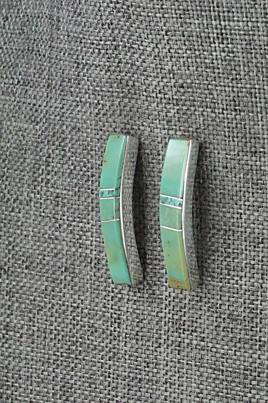 Turquoise & Sterling Silver Earrings - Marilyn Yazzie