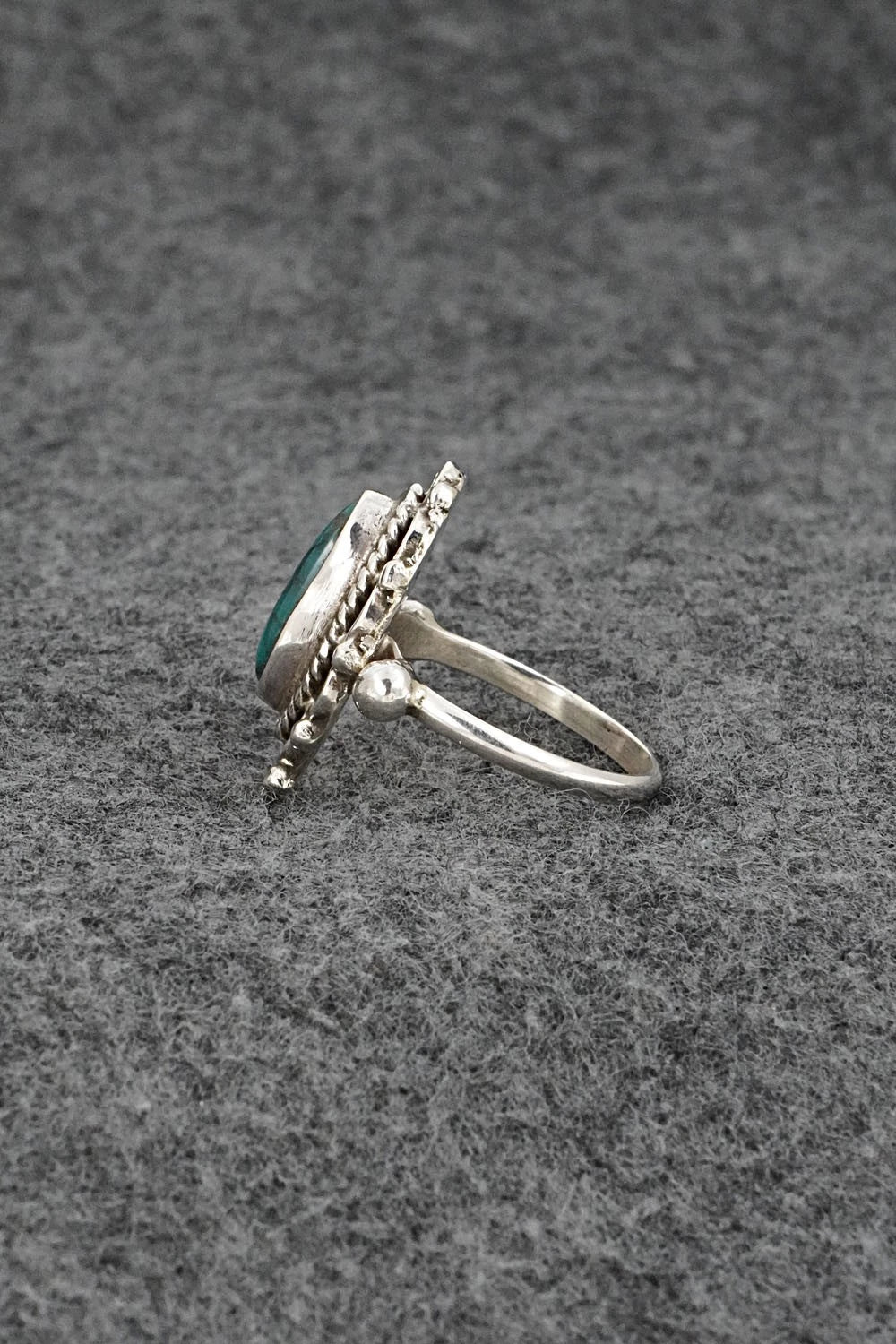 Turquoise & Sterling Silver Ring - Priscilla Reeder - Size 8