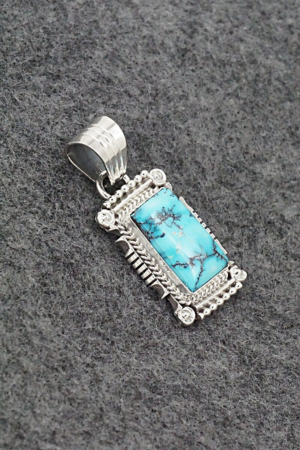 Turquoise & Sterling Silver Pendant - Daniel Benally