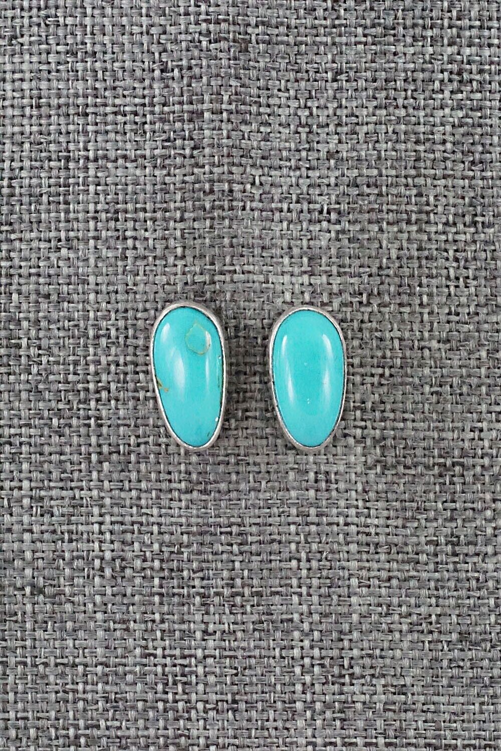 Turquoise & Sterling Silver Earrings - Marco Begaye