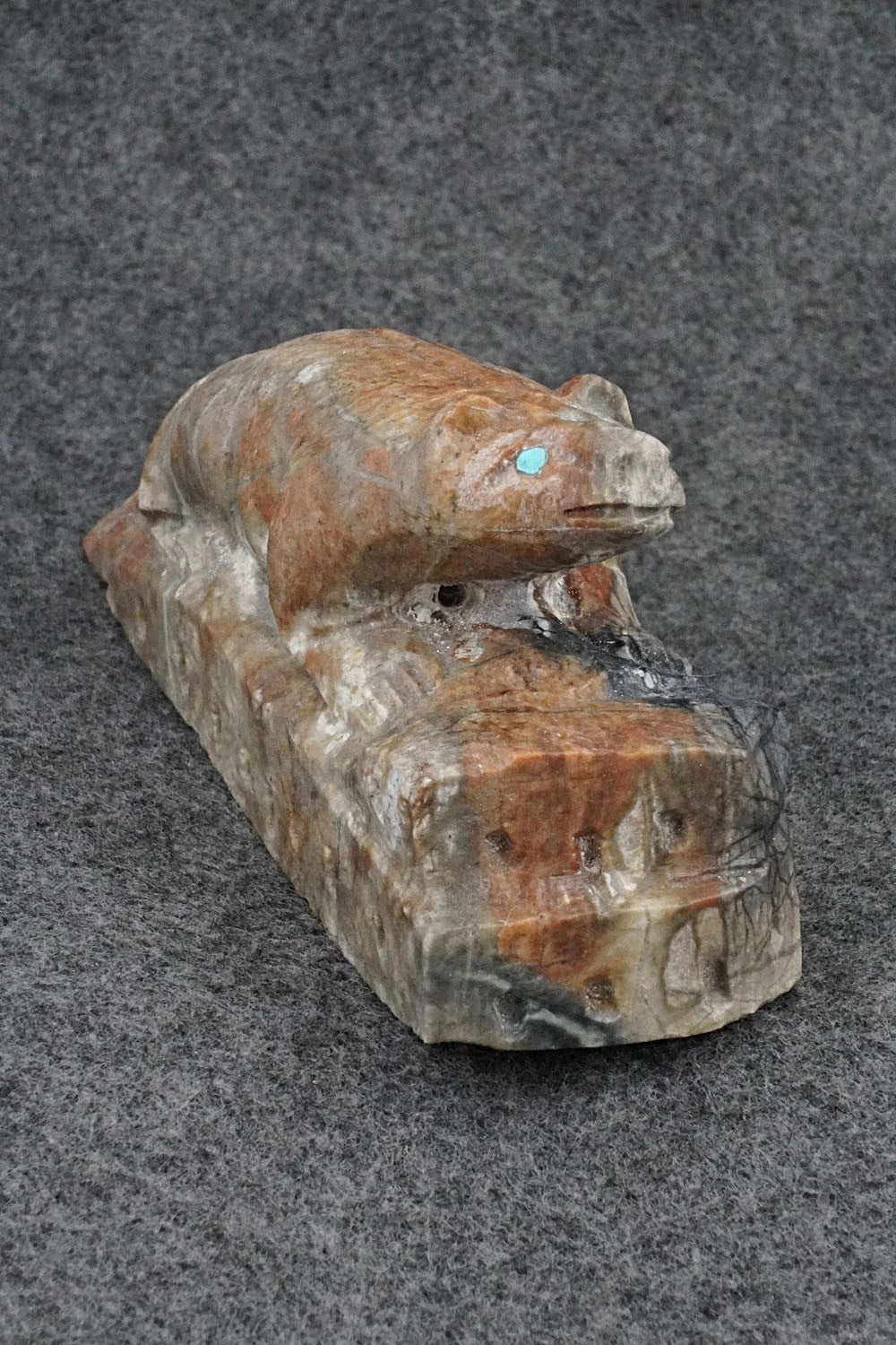 Badger Zuni Fetish Carving - Herbert Him