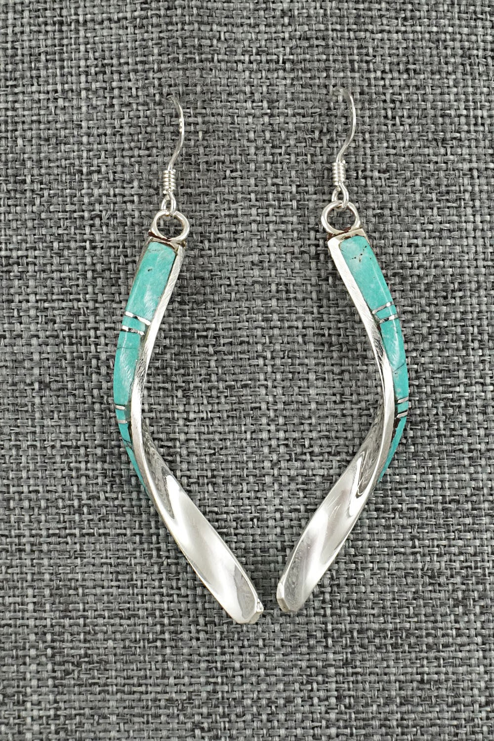 Turquoise & Sterling Silver Earrings - Terrance Panteah