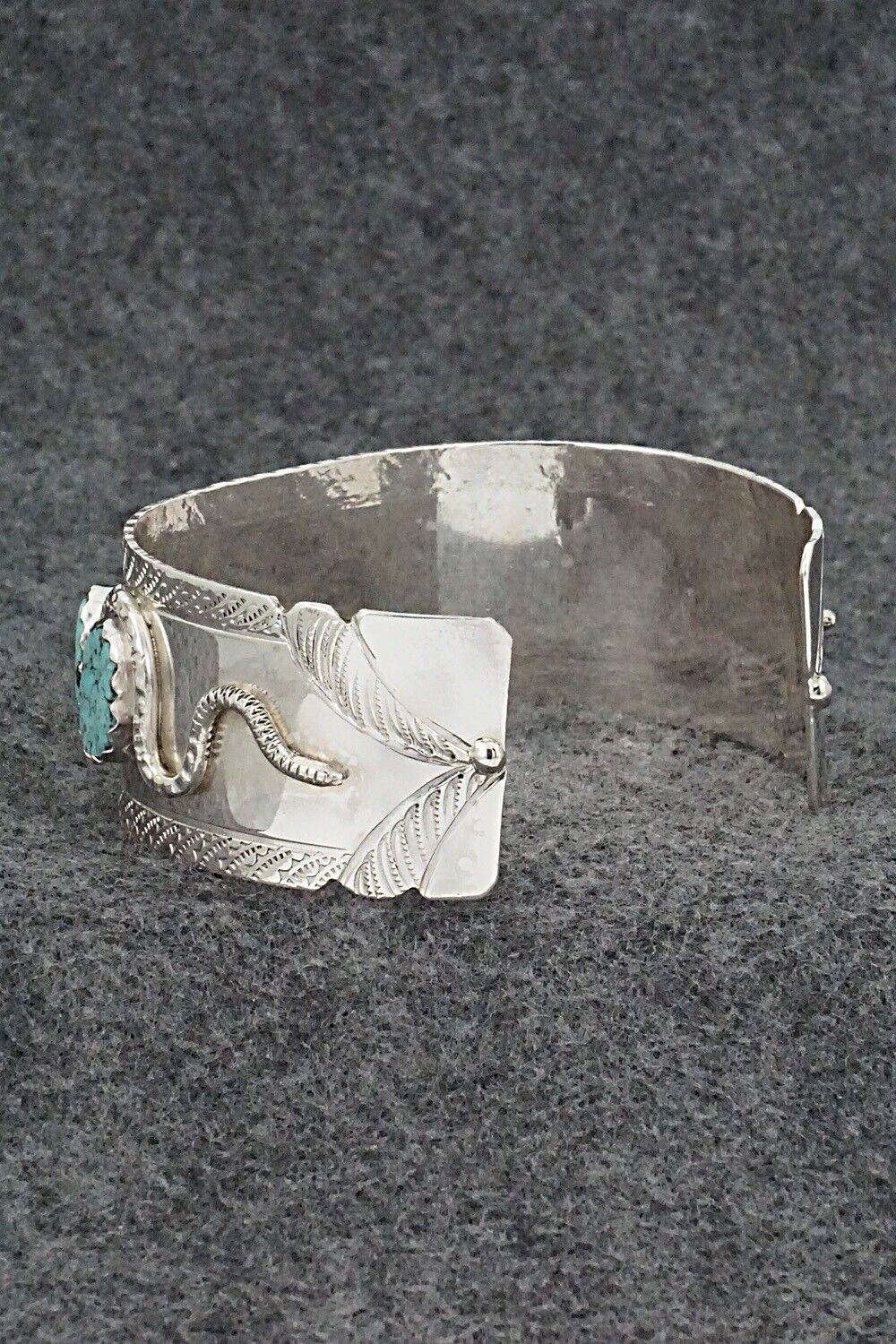 Turquoise & Sterling Silver Bracelet - Joy Calavaza