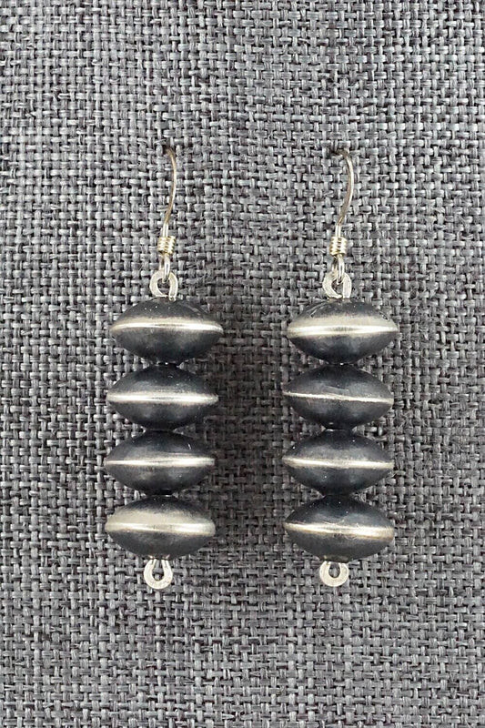 Sterling Silver Navajo Pearl Earrings - Preston Haley