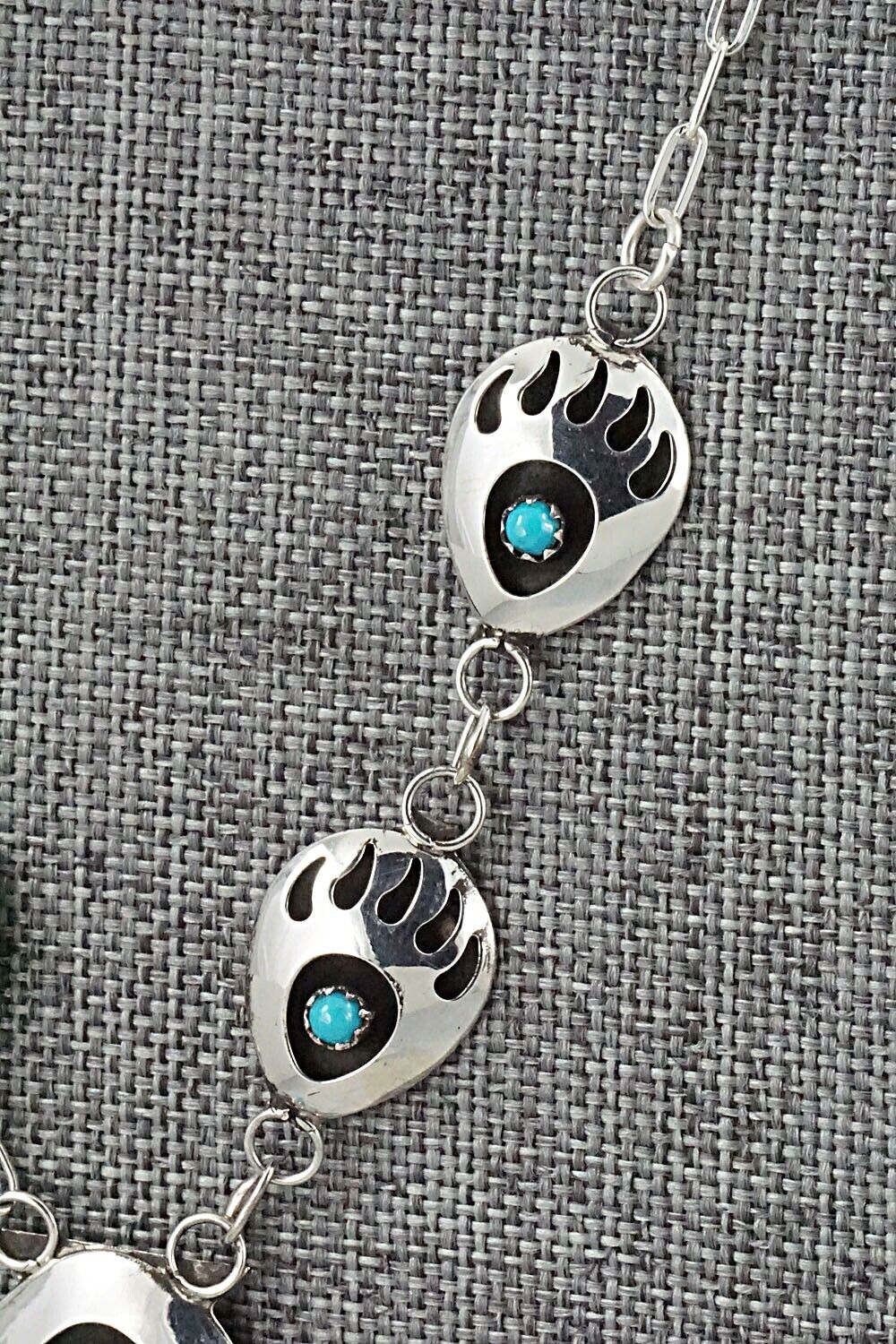Turquoise & Sterling Silver Necklace - Leroy Parker