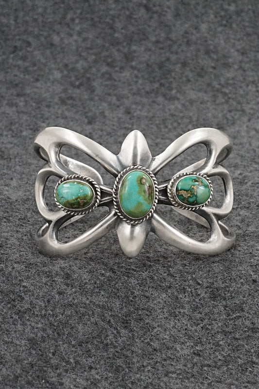 Turquoise & Sterling Silver Bracelet - Eugene Gruber