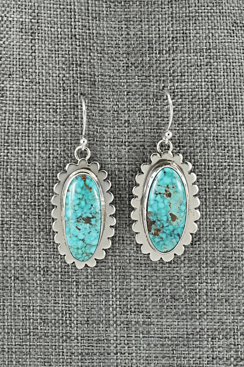 Turquoise & Sterling Silver Necklace and Earrings Set - Mark Yazzie