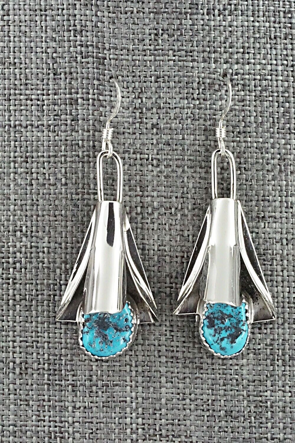Turquoise & Sterling Silver Squash Blossom Set - Louise Yazzie