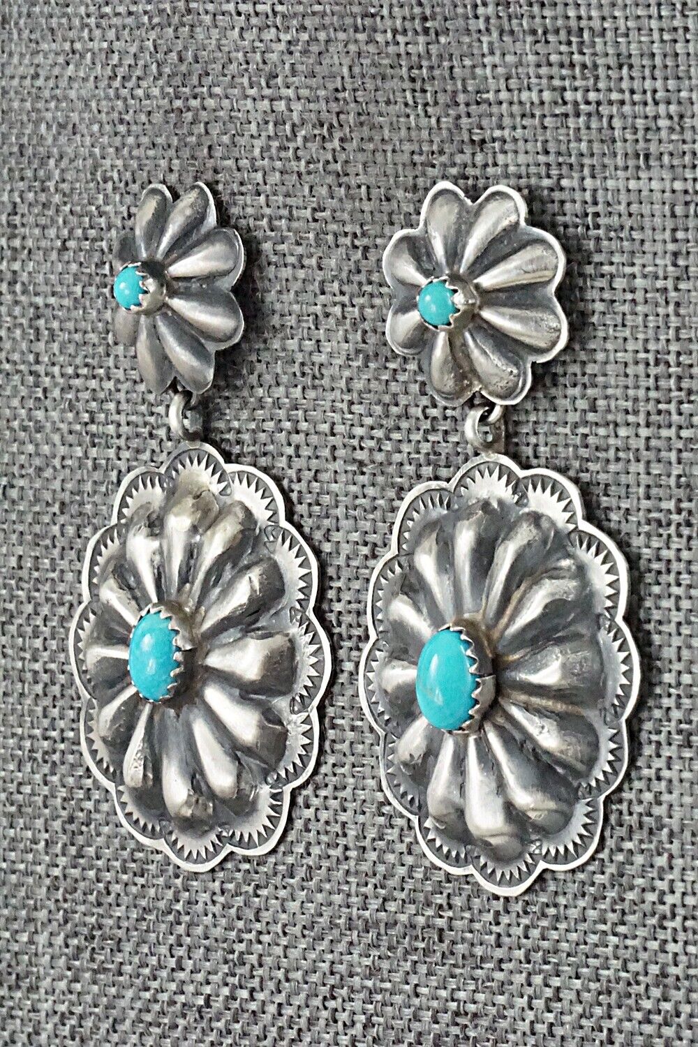 Turquoise & Sterling Silver Earrings - Rita Lee