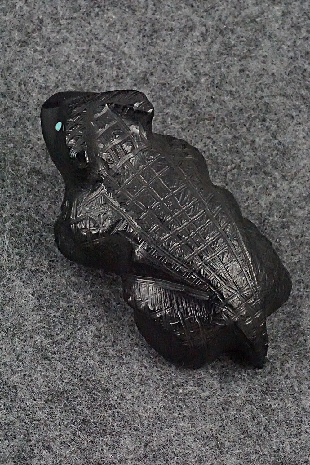 Horned Toad Zuni Fetish Carving - Herbert Halate