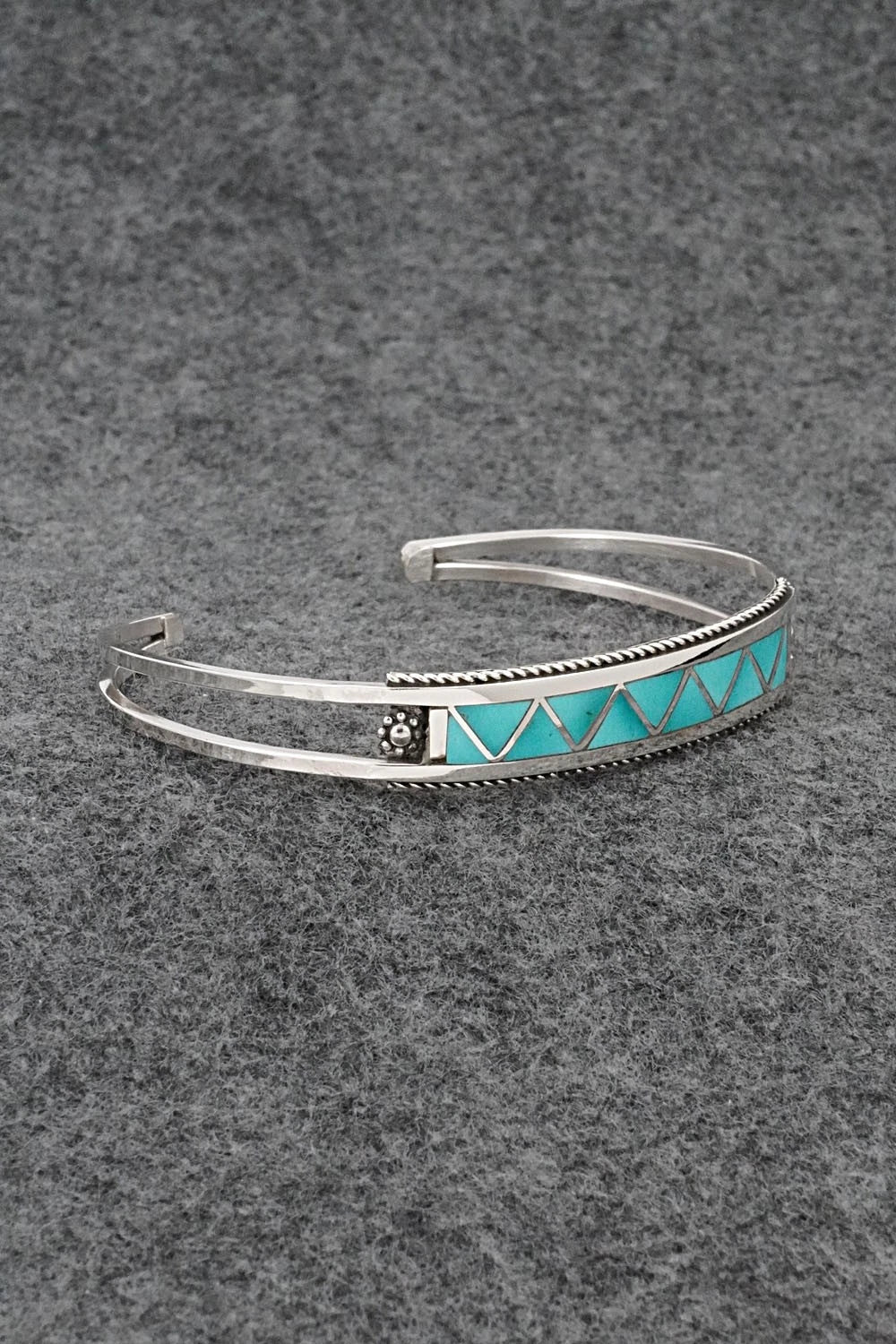Turquoise & Sterling Silver Bracelet - Claudine Haloo