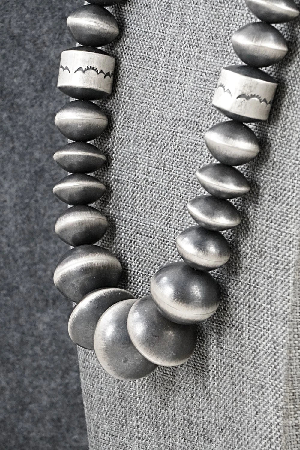 Sterling Silver Navajo Pearl Necklace 20" - Rose Martin