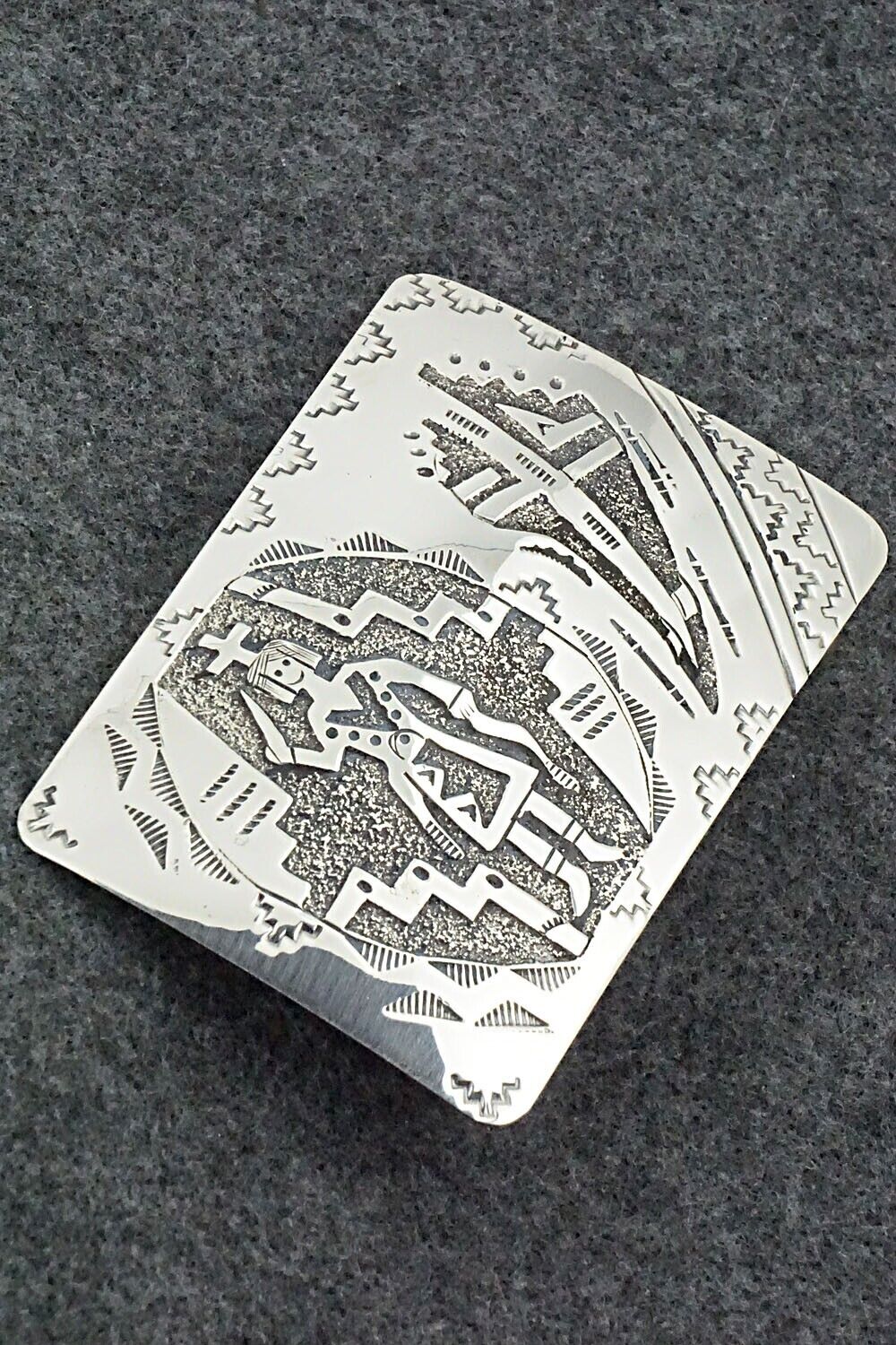 Sterling Silver Belt Buckle - Raymond Begay
