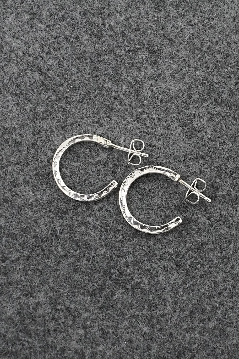 Sterling Silver Hoop Earrings - Elaine Tahe