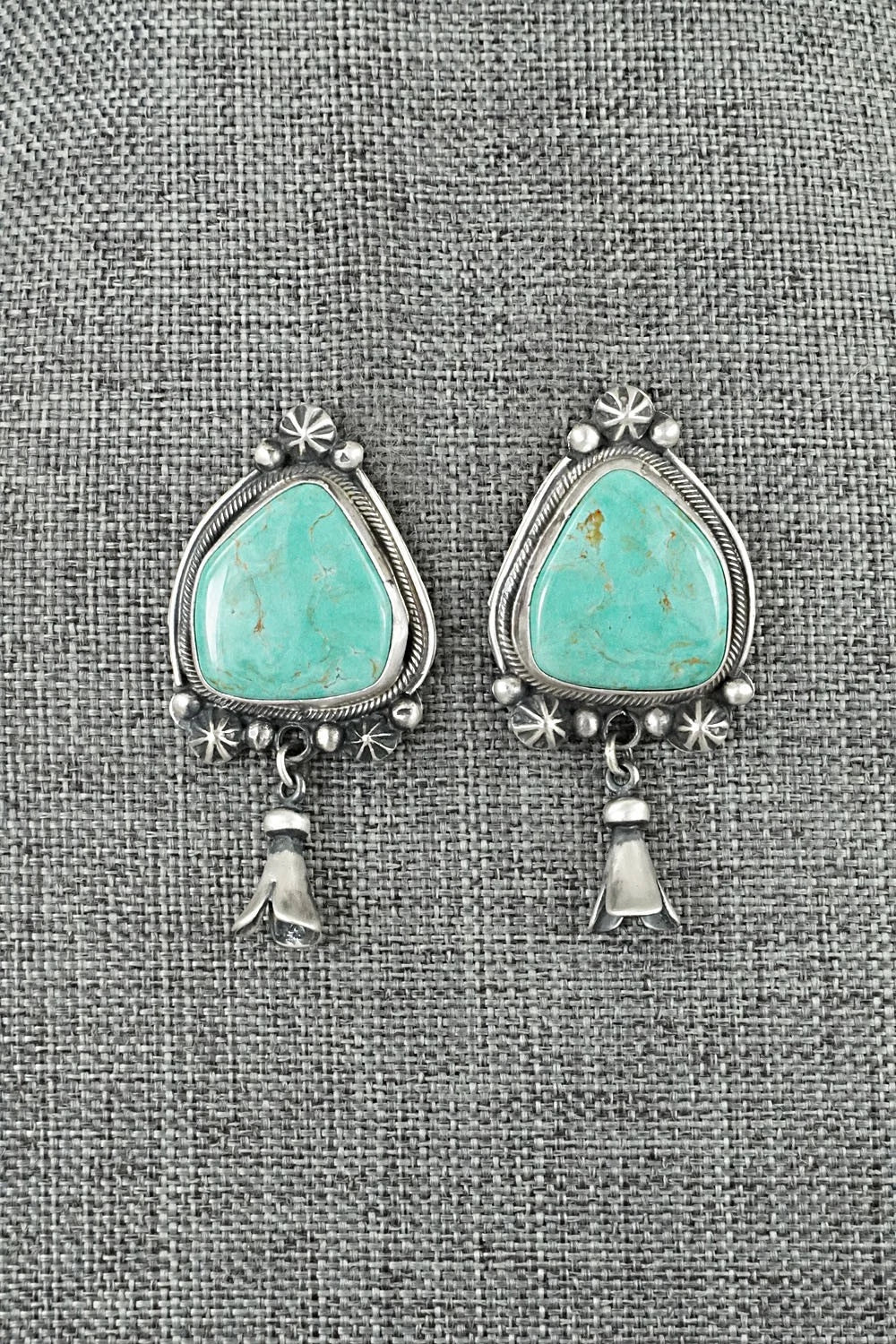 Turquoise & Sterling Silver Earrings - Bobby Johnson