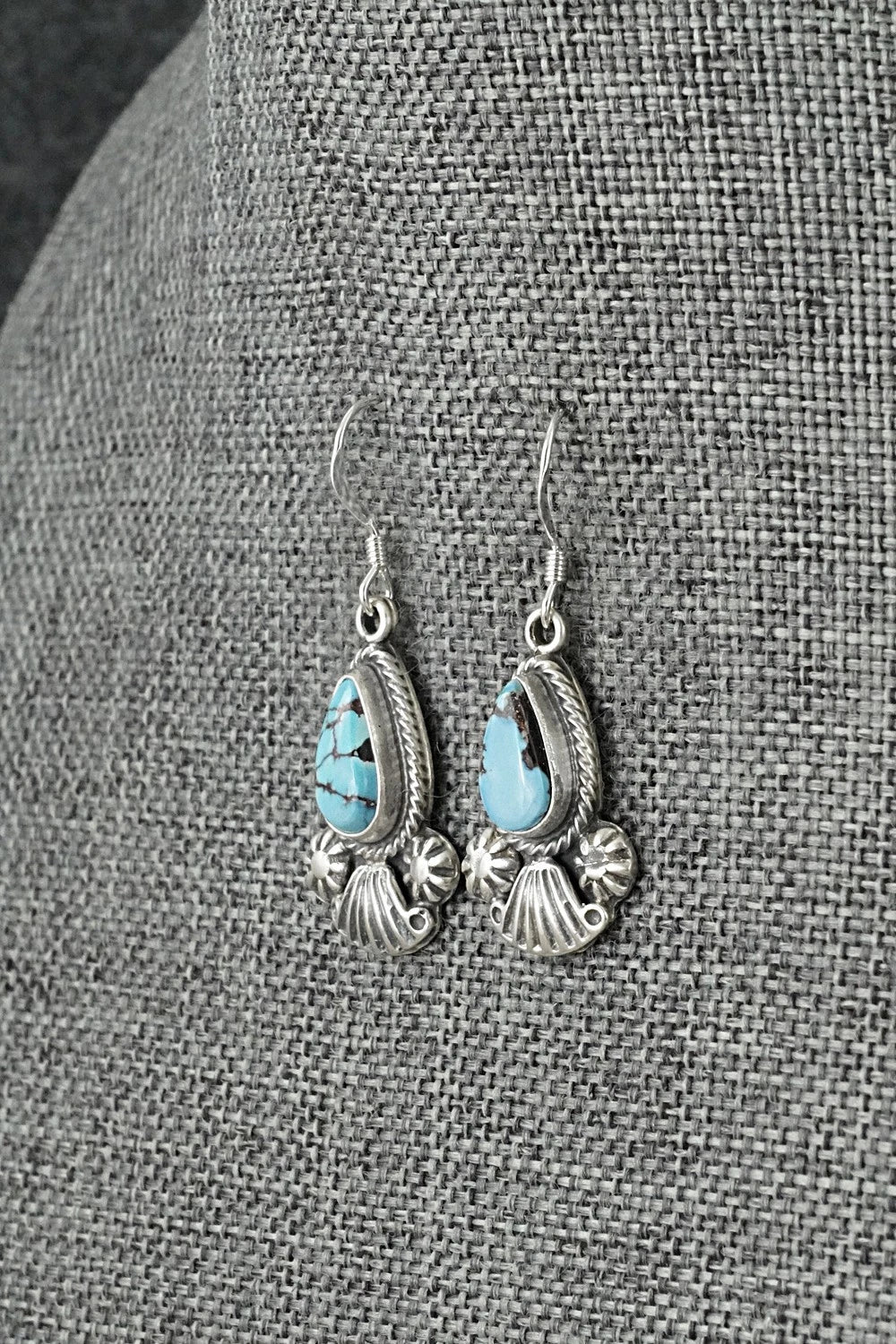 Turquoise & Sterling Silver Earrings - Verley Betone