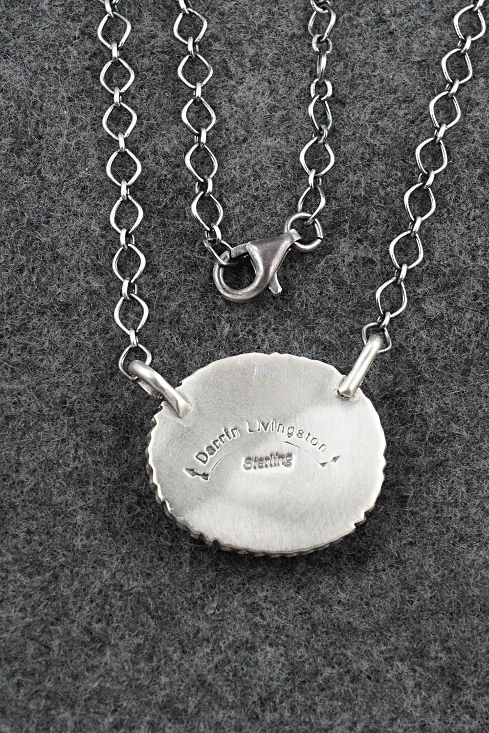Turquoise & Sterling Silver Necklace - Darrin Livingston