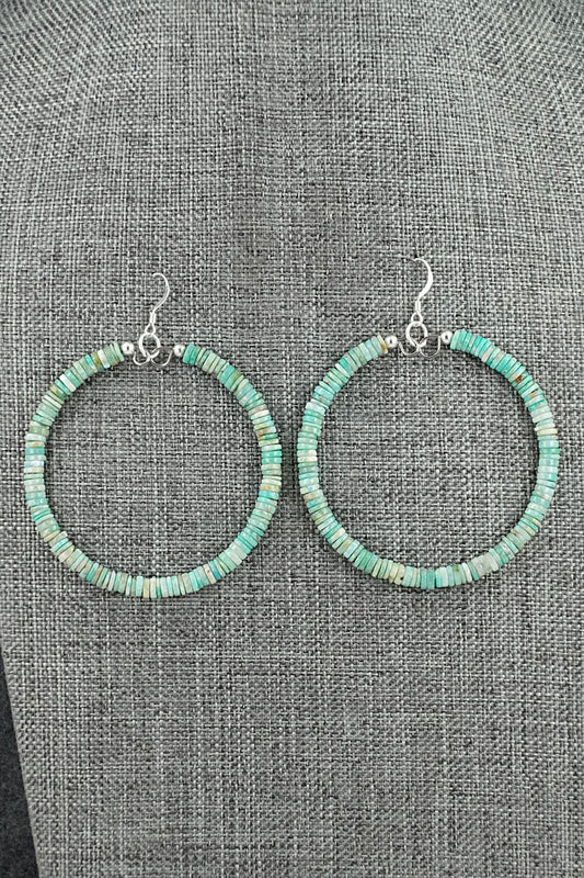Turquoise & Sterling Silver Earrings - Doreen Jake