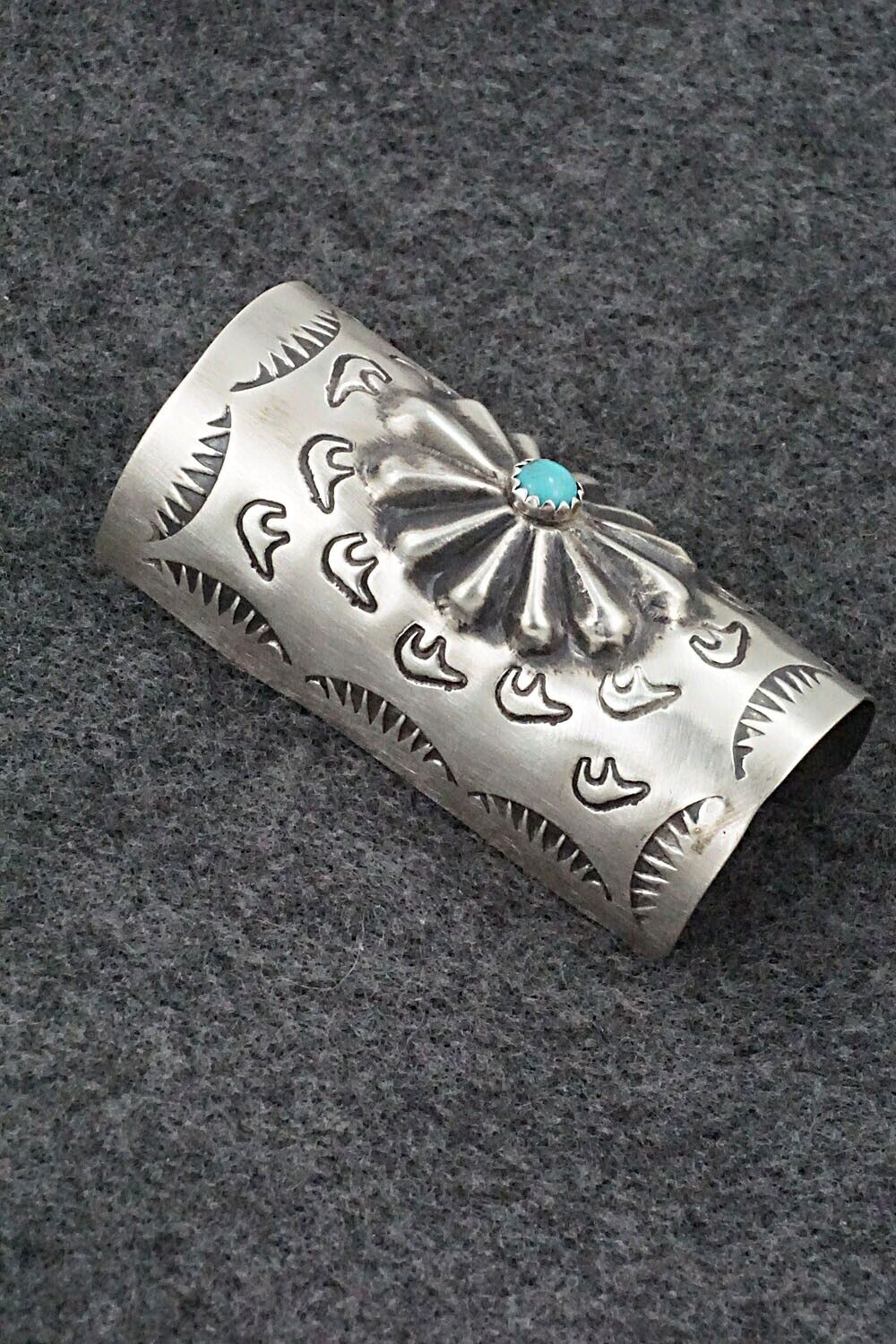 Turquoise & Sterling Silver Hair Pin - Arlene Soce
