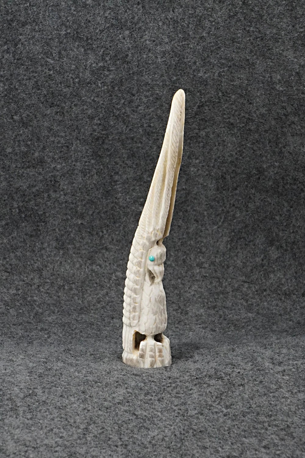 Eagle Zuni Fetish Carving - Garrick Weeka