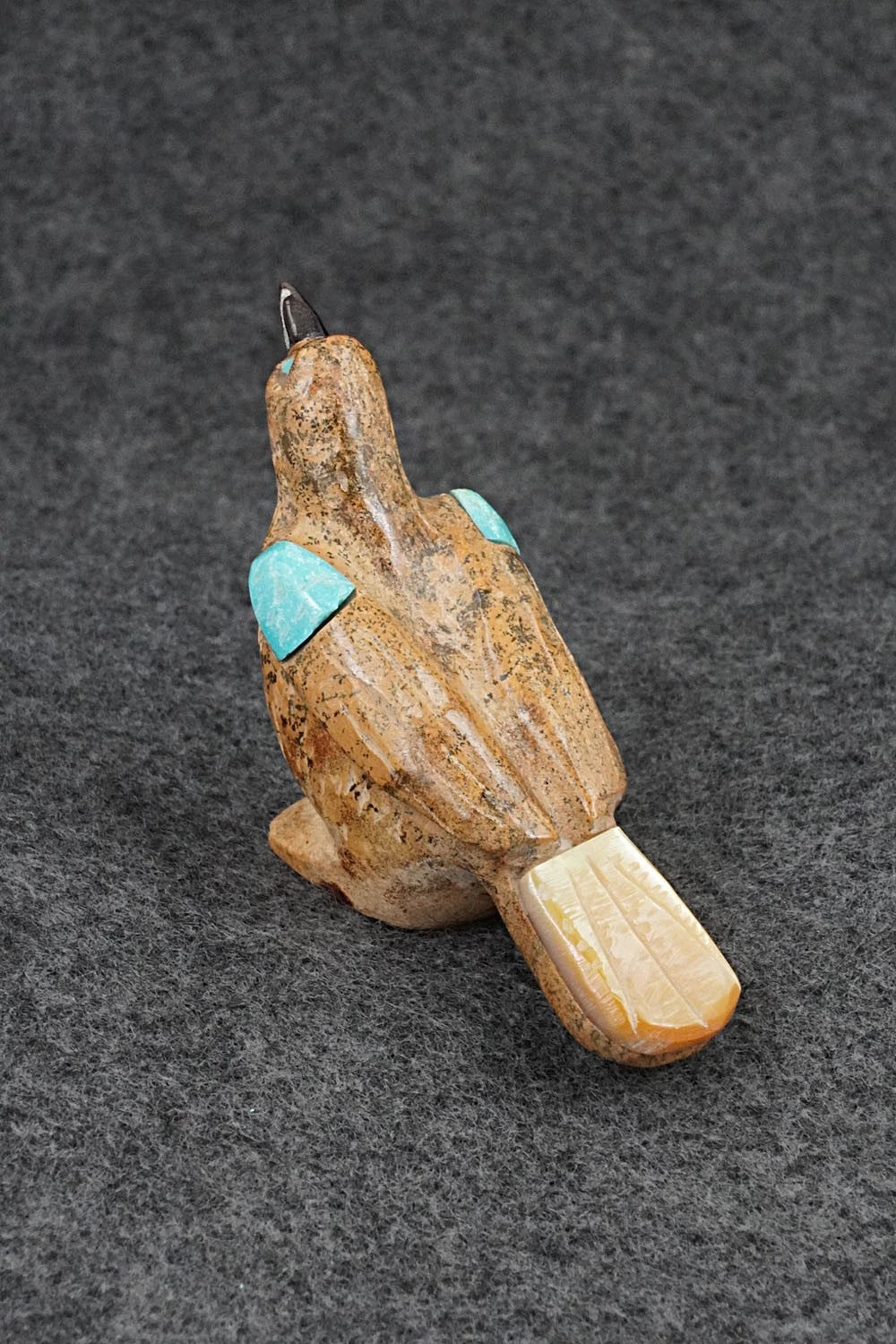 Quail Zuni Fetish Carving - Freddie Leekya