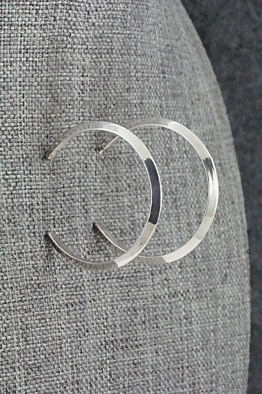 Sterling Silver Hoop Earrings - Elaine Tahe