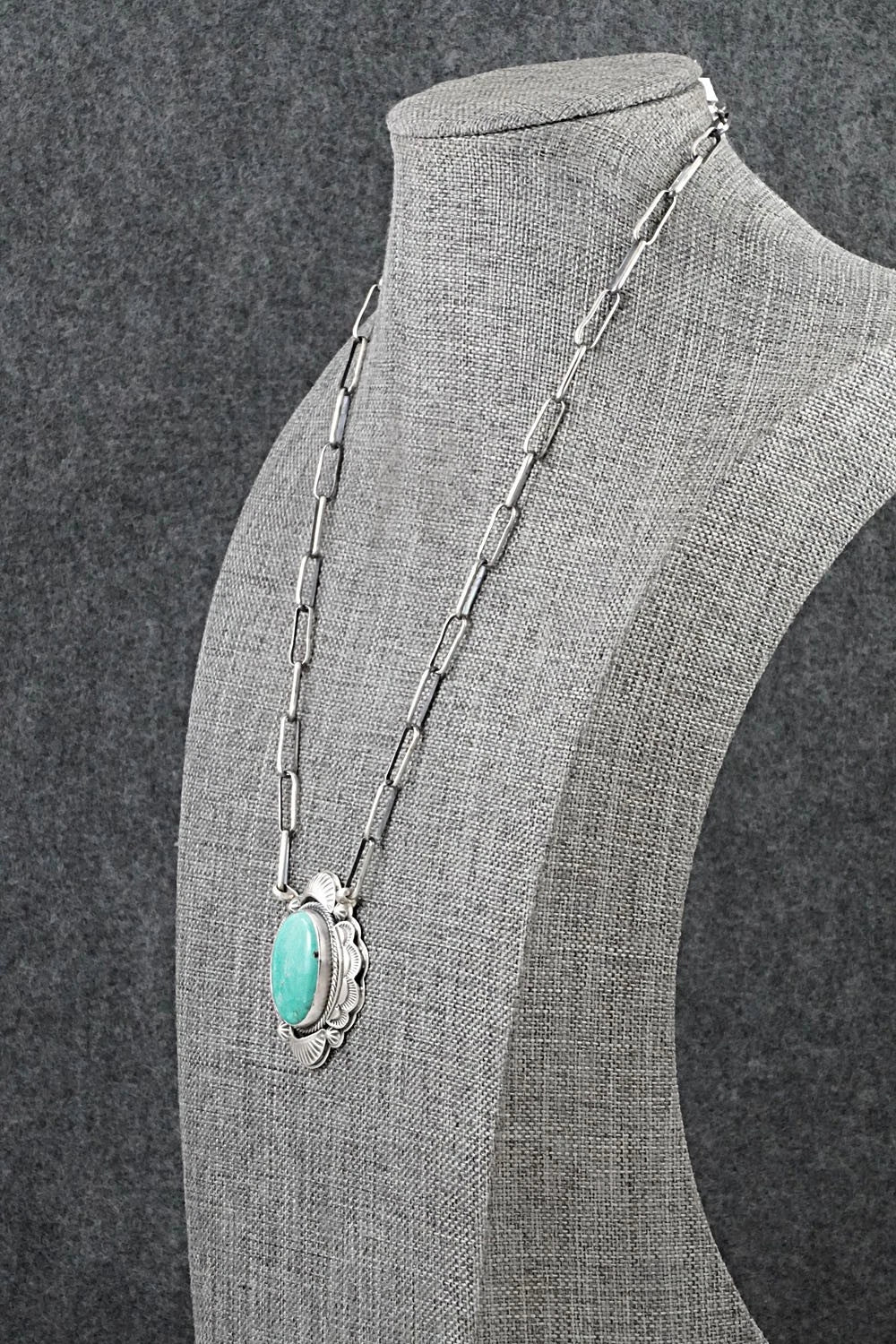 Turquoise & Sterling Silver Necklace - Randy Boyd