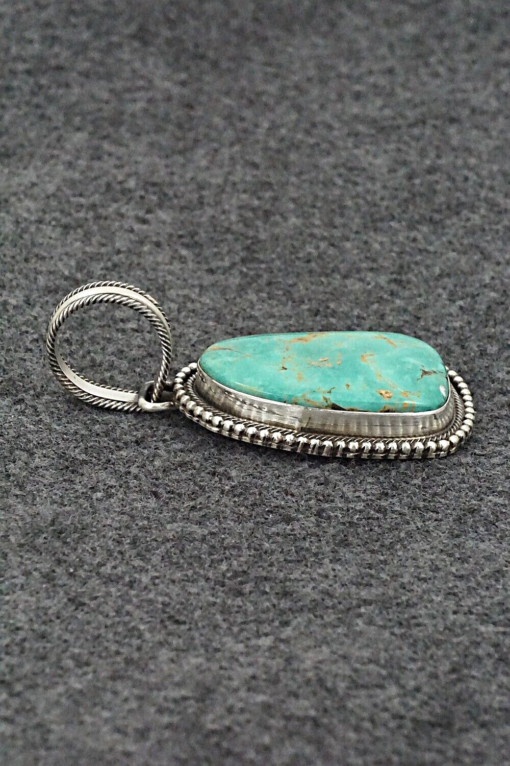 Turquoise & Sterling Silver Pendant - Kathleen Livingston