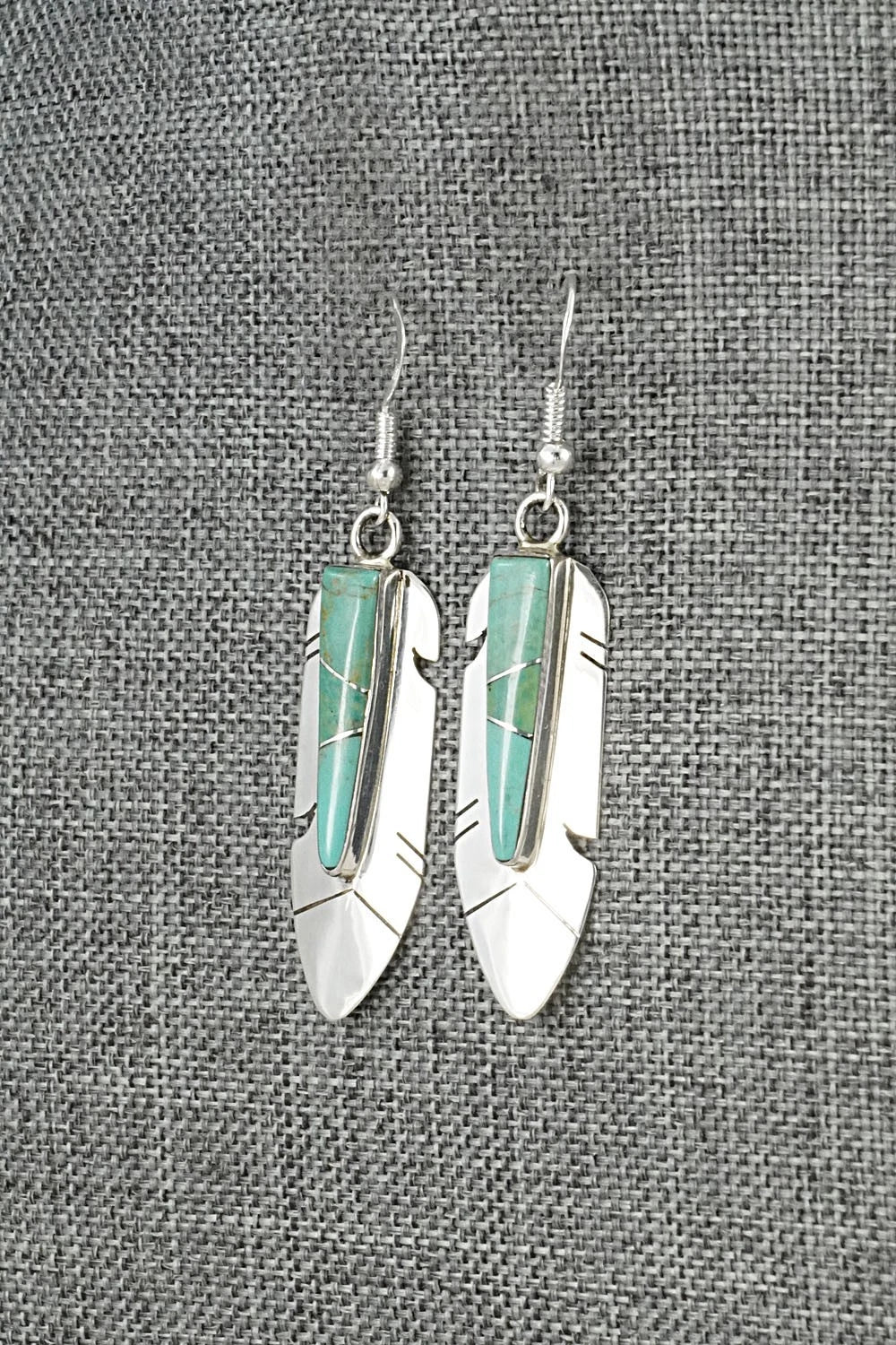Turquoise & Sterling Silver Earrings - Marilyn Yazzie