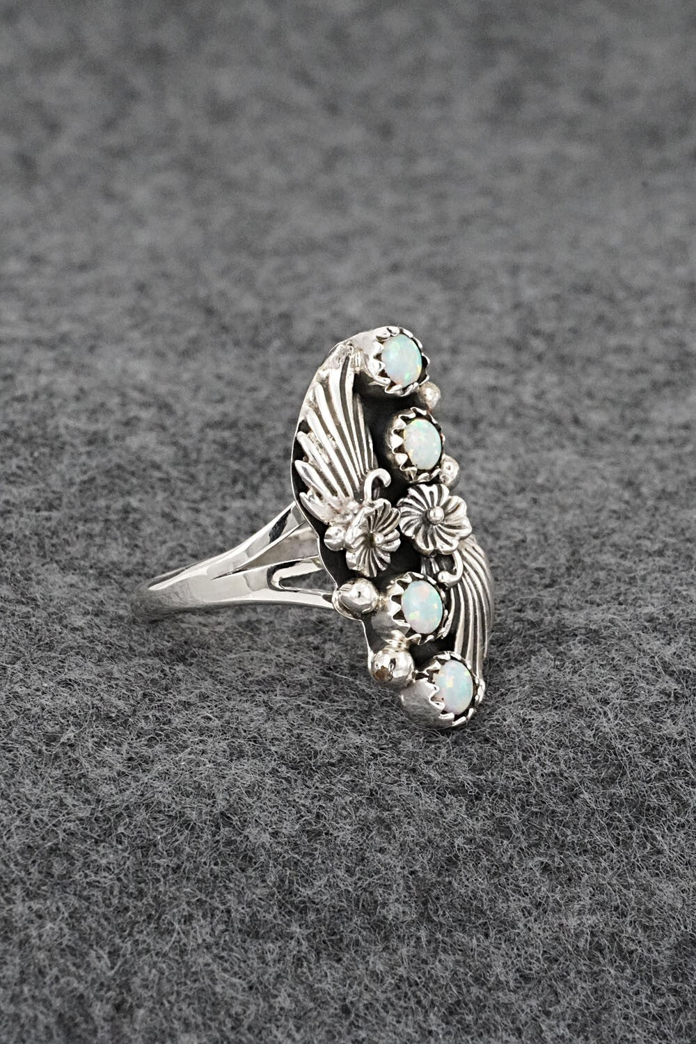 Opalite & Sterling Silver Ring - Judy Largo - Size 7.25