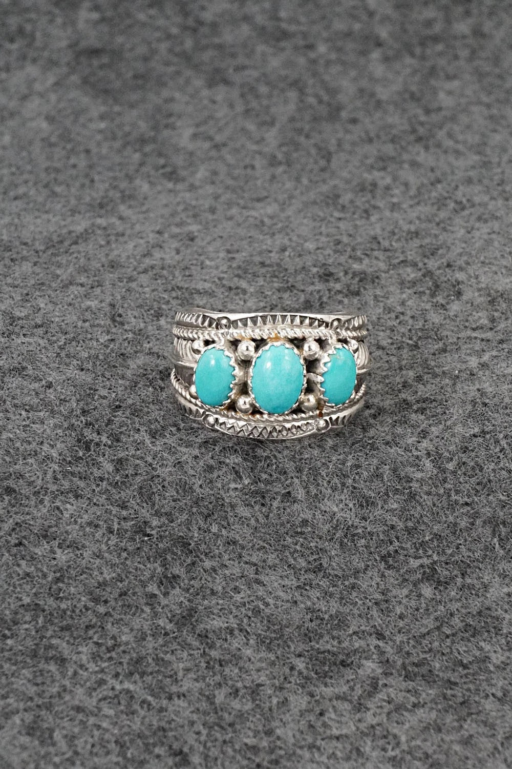 Turquoise & Sterling Silver Ring - Betty Begaye - Size 10