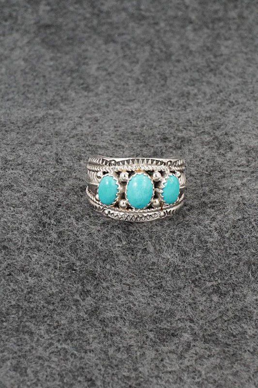 Turquoise & Sterling Silver Ring - Betty Begaye - Size 10
