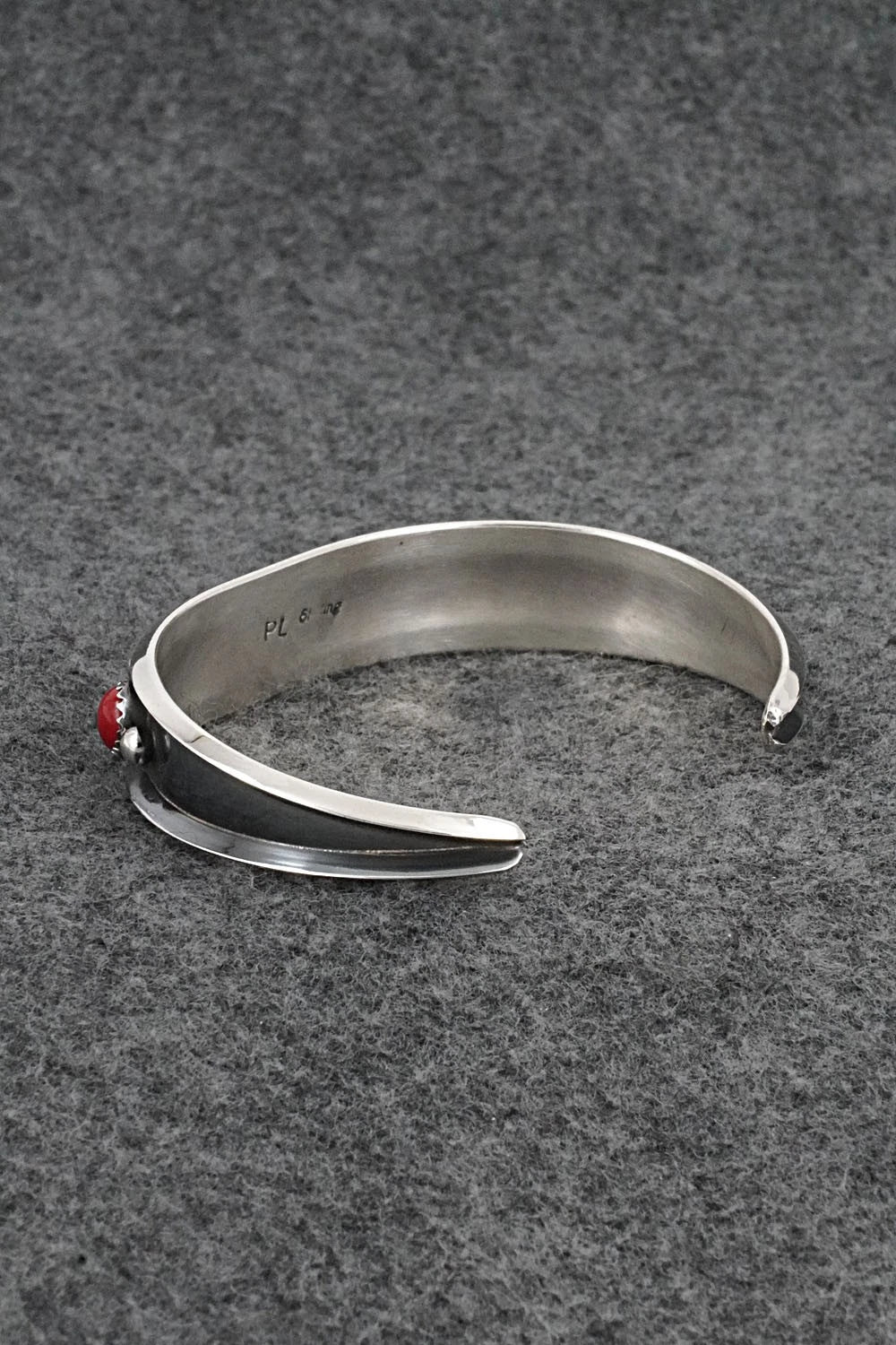 Turquoise, Coral & Sterling Silver Bracelet - Paul Largo