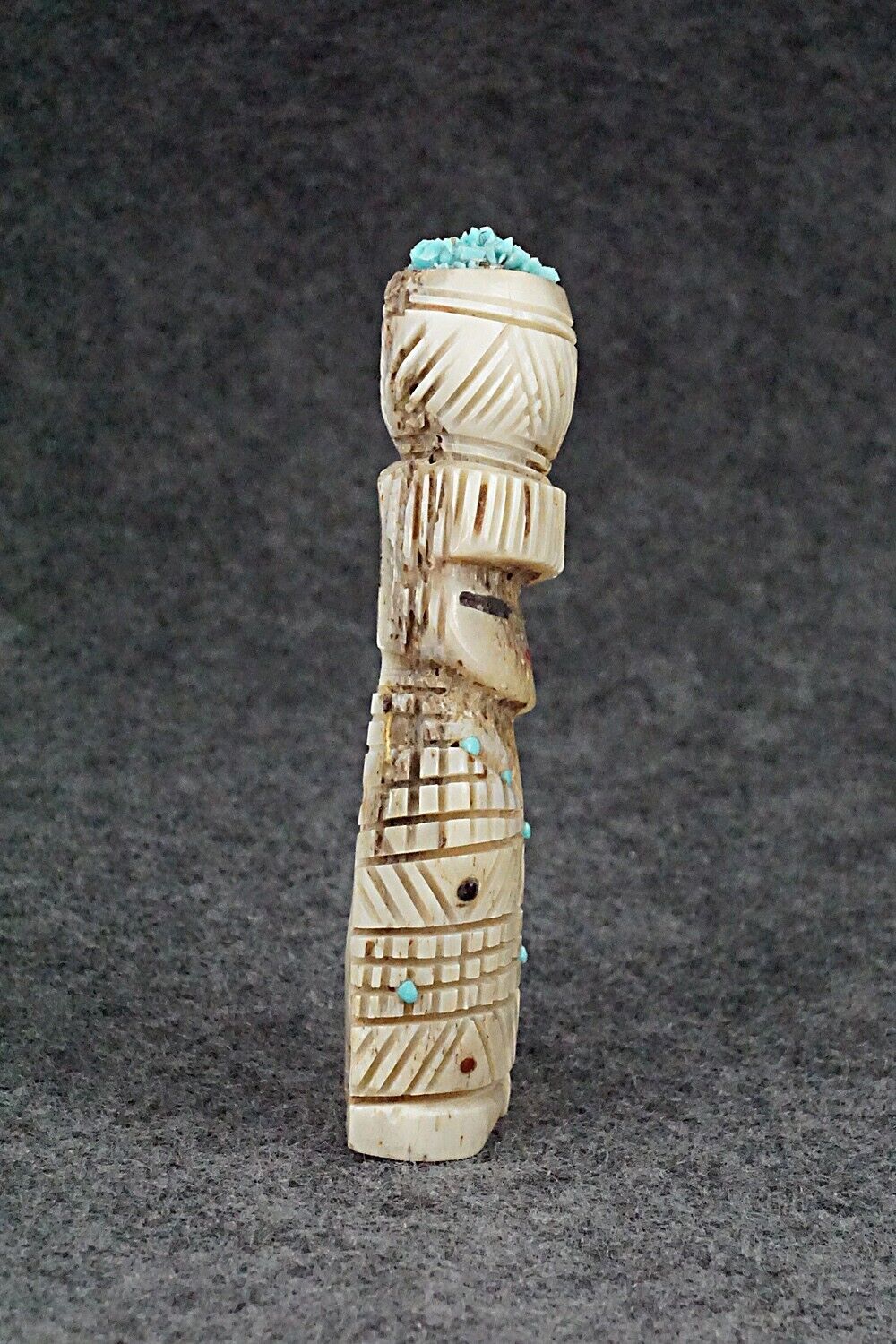 Corn Maiden Zuni Fetish Carving - Carl Etsate