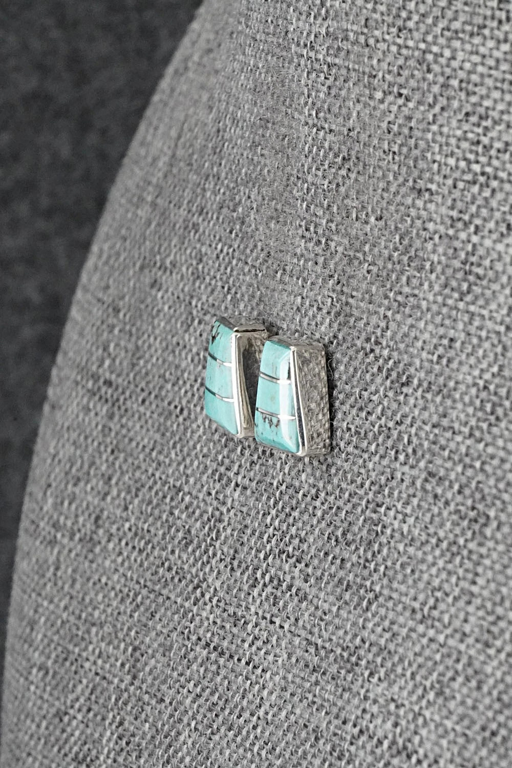 Turquoise and Sterling Silver Earrings - Michelle Haloo