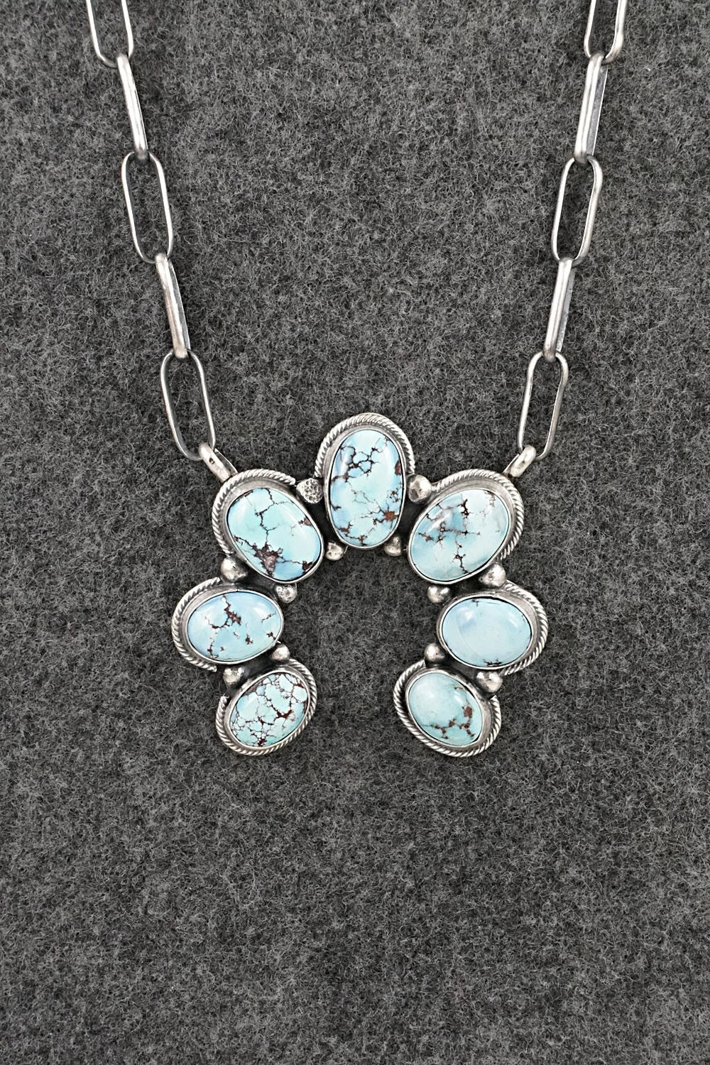 Turquoise & Sterling Silver Necklace - Darrin Livingston