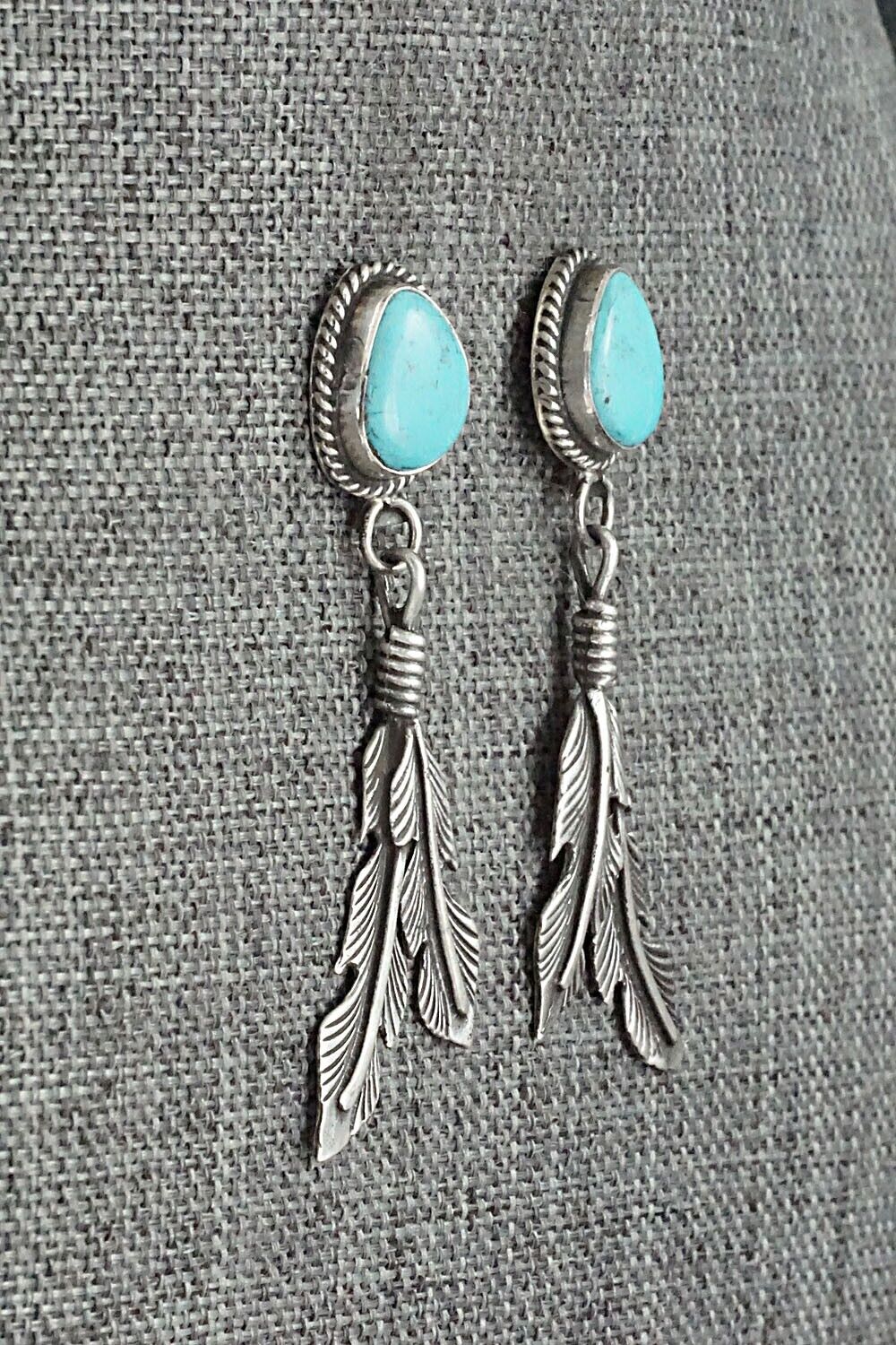 Turquoise and Sterling Silver Earrings - Sharon McCarthy