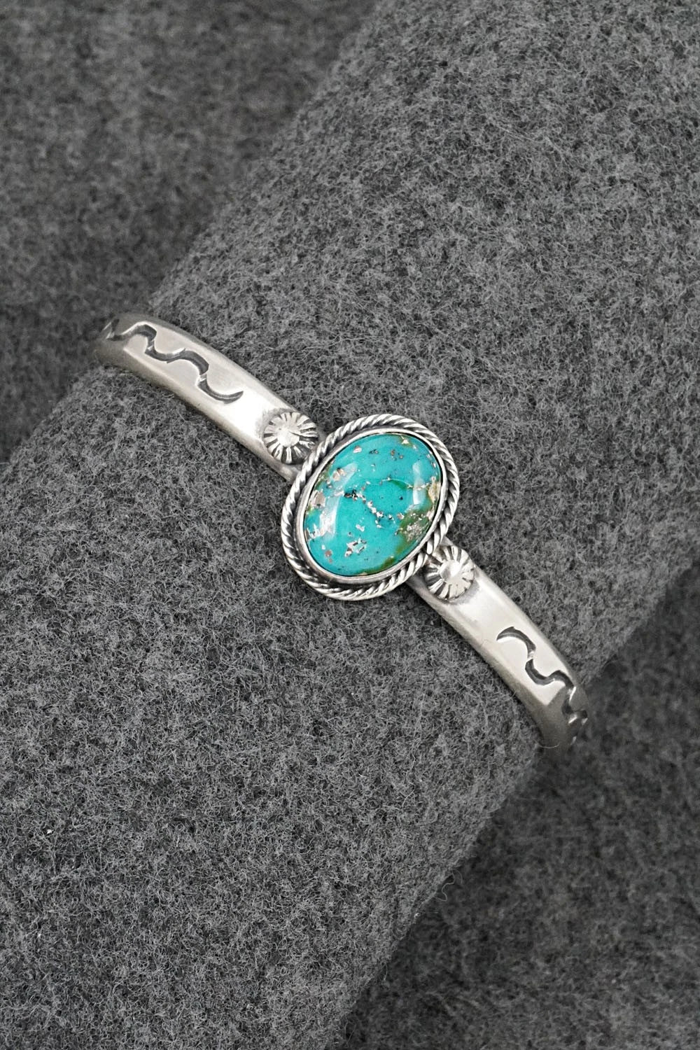 Turquoise & Sterling Silver Bracelet - Samuel Yellowhair