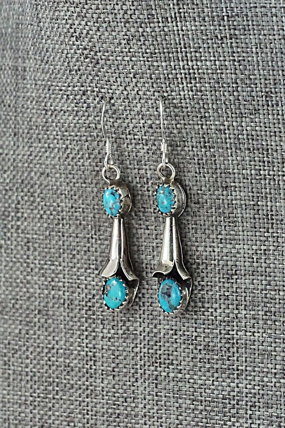 Turquoise & Sterling Silver Squash Blossom Set - Phil Garcia