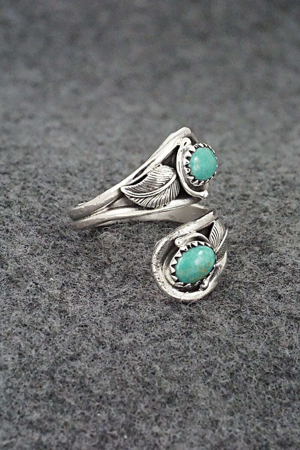 Turquoise & Sterling Silver Ring - Genevieve Francisco - Size 7.5