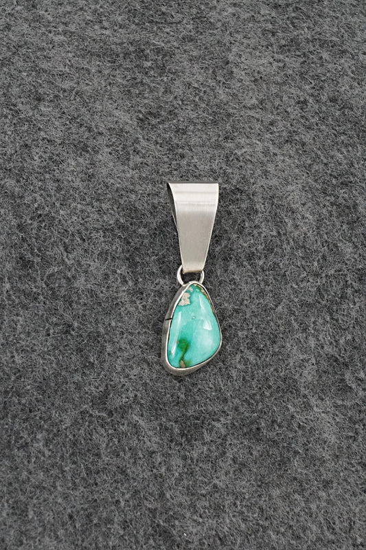 Turquoise & Sterling Silver Pendant - Rosemary Saunders