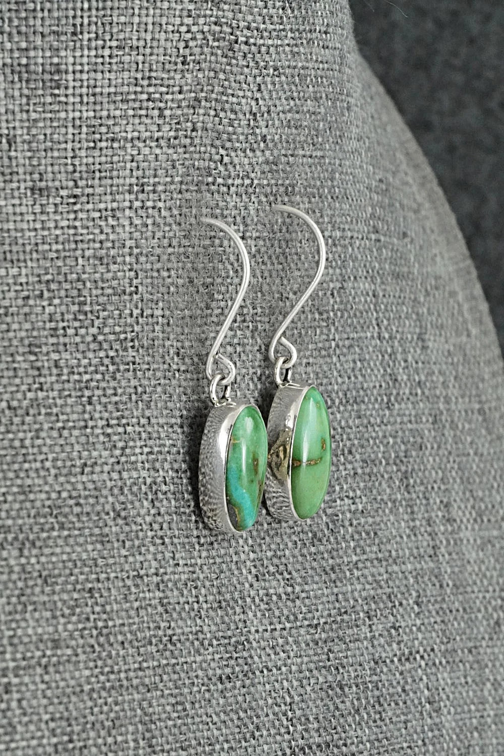 Turquoise & Sterling Silver Earrings - Eugene Gruber