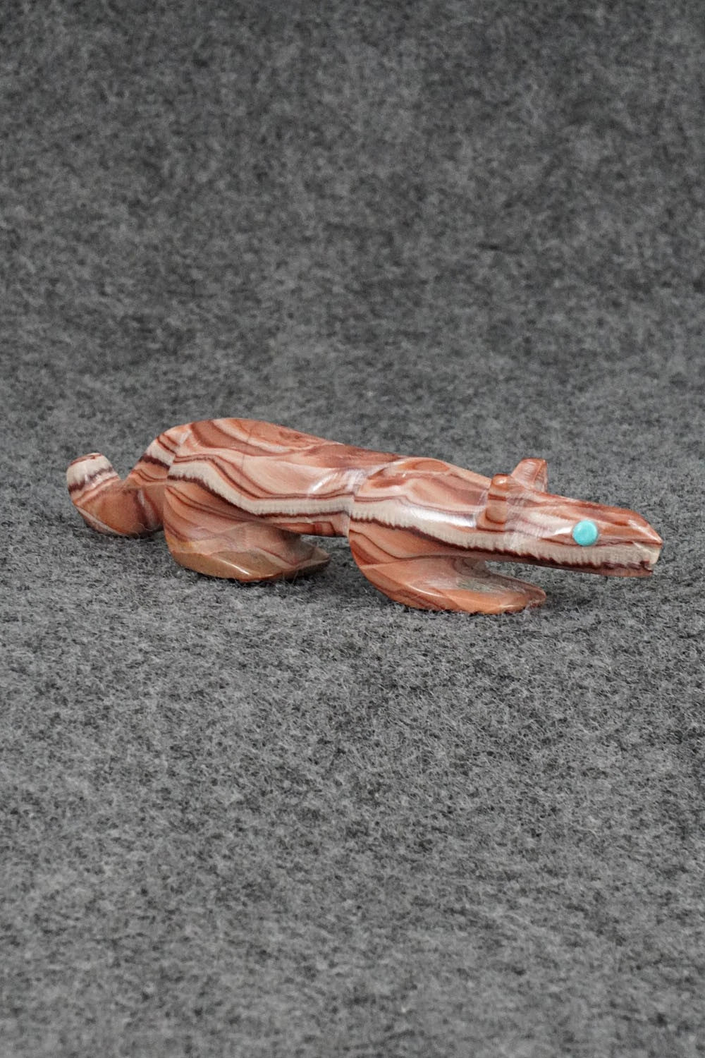 Mountain Lion Zuni Fetish Carving - Ronnie Lunasee