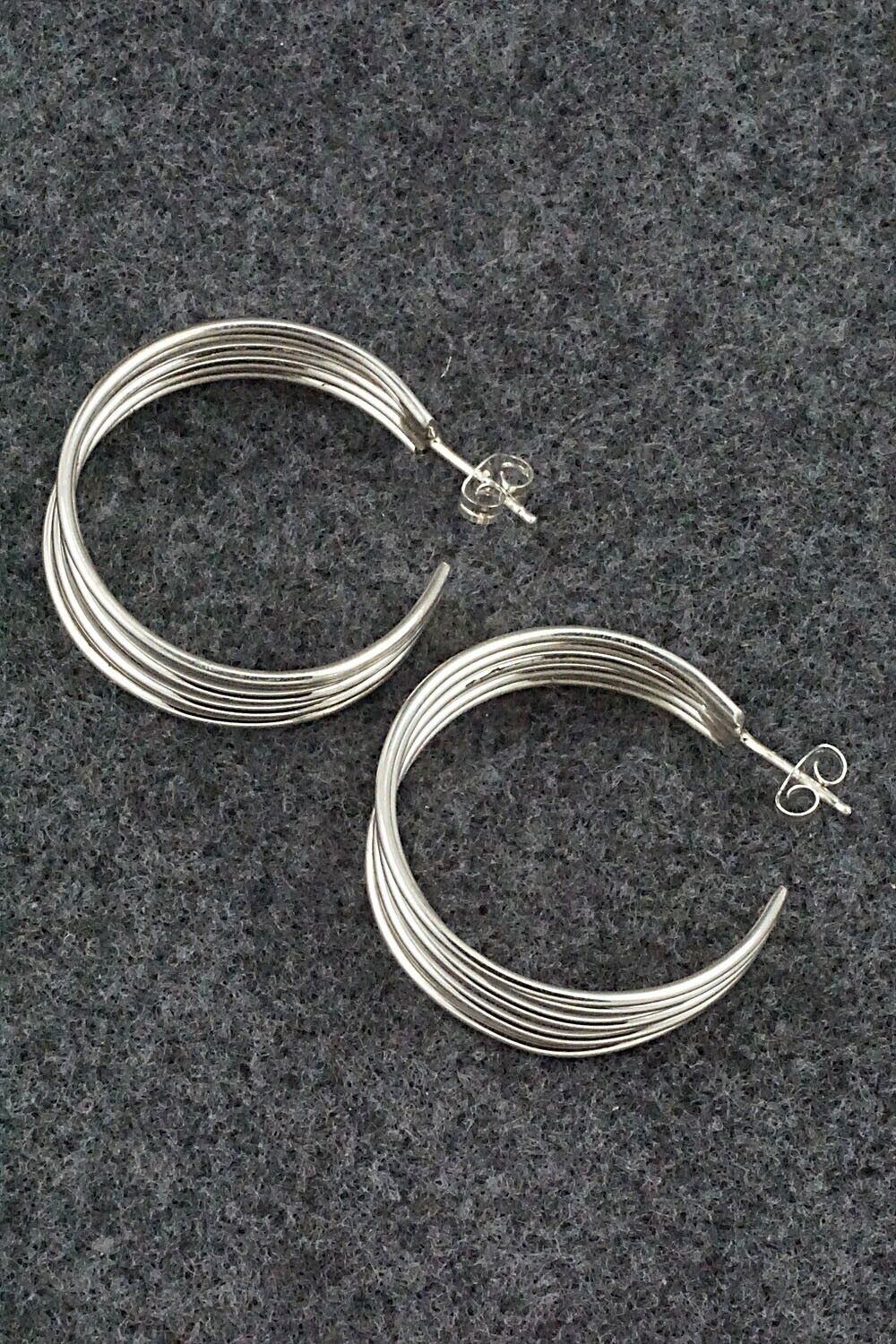 Sterling Silver Hoop Earrings - Janet Smith