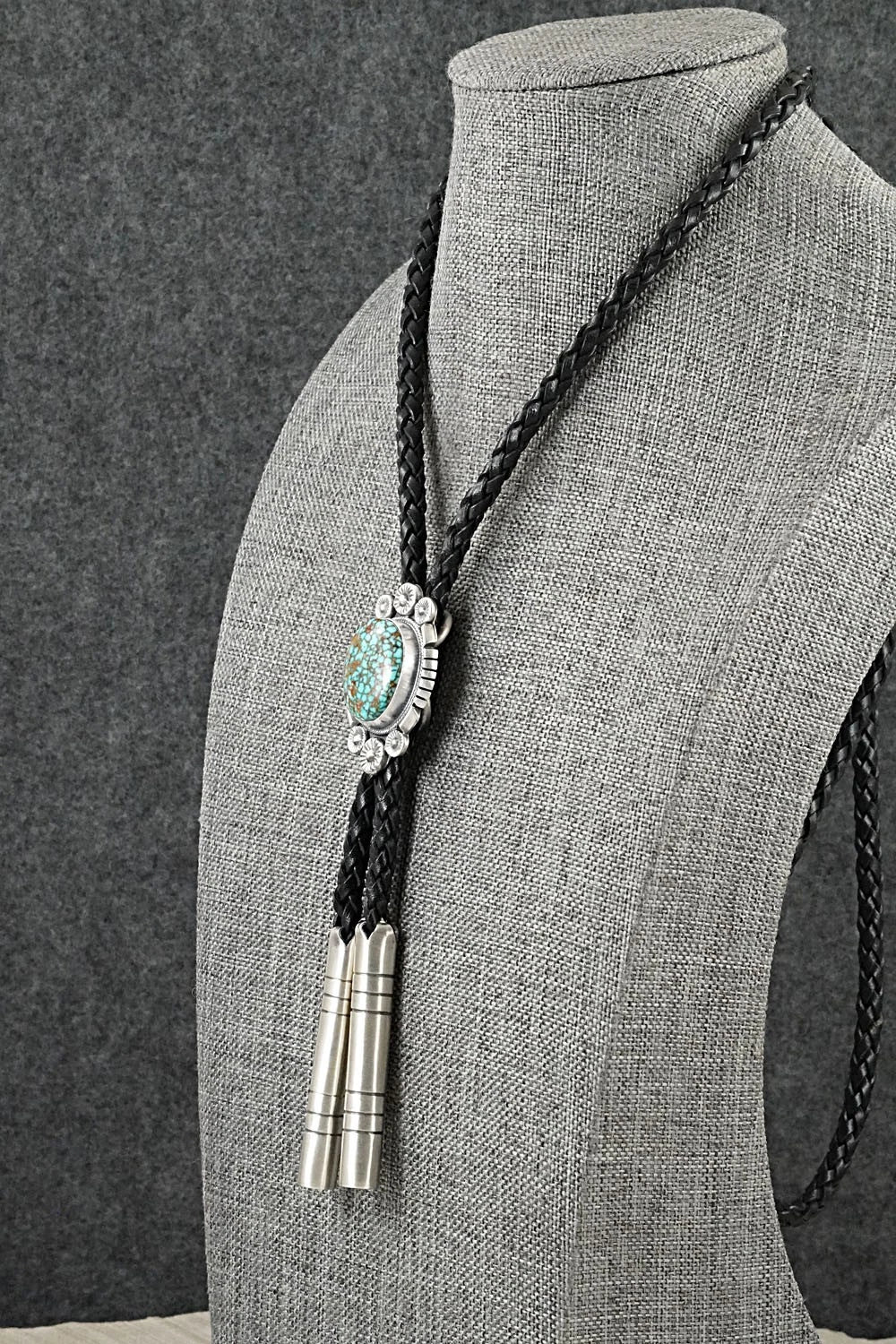 Turquoise & Sterling Silver Bolo Tie - Bob Becenti